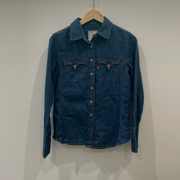 Levi's Tops - Levi’s Red Tab: Women’s Small Denim Button Down Shirt